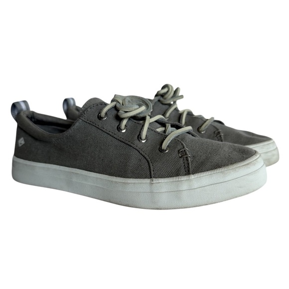 Sperry Top- Sider Crest Vibe Gray Canvas Sneaker Size 8 - Picture 1 of 14